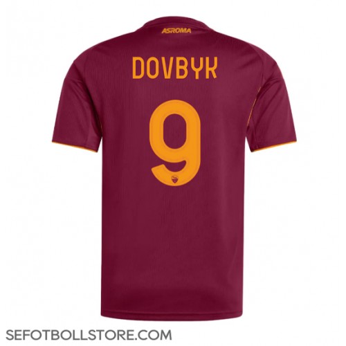 AS Roma Artem Dovbyk #9 Replika Hemmatröja 2025-26 Kortärmad AS Roma Artem Dovbyk #9 Replika Hemmatröja 2025-26 Kortärmad